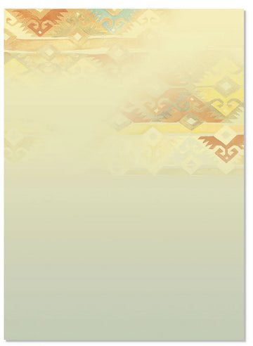 Leanin Tree Tribal Print Running Horse Blank Card